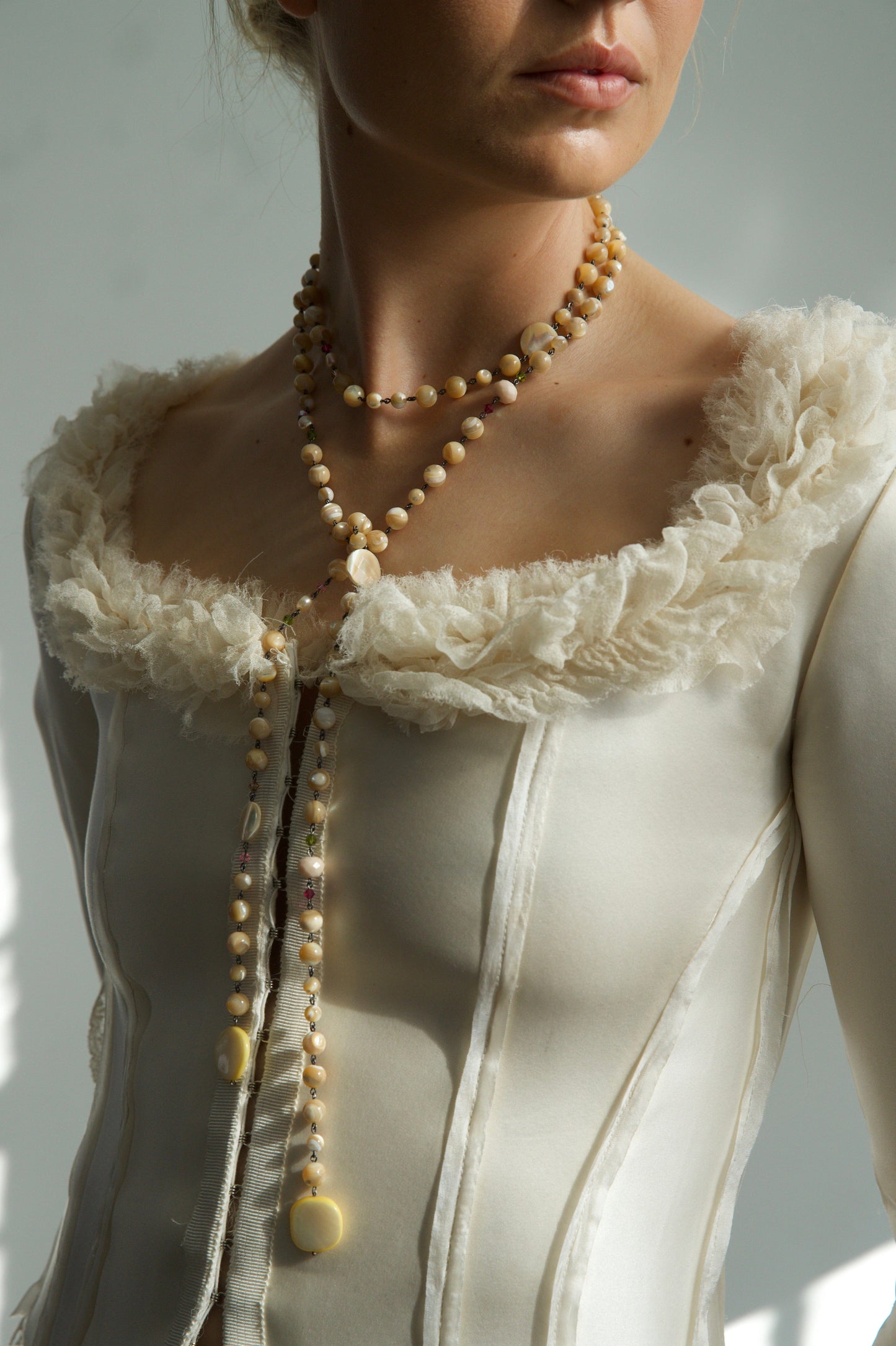 Stella Necklace My Store Beige 